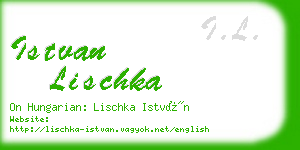 istvan lischka business card